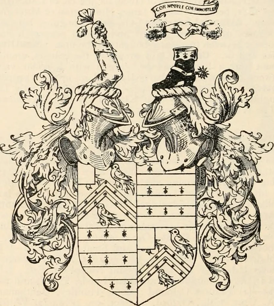 An illustration from Armorial families : a directory of gentlemen of coat-armour, 1905, leaf 781