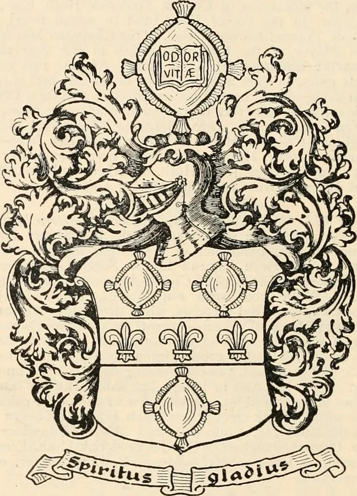 An illustration from Armorial families : a directory of gentlemen of coat-armour, 1905, leaf 787