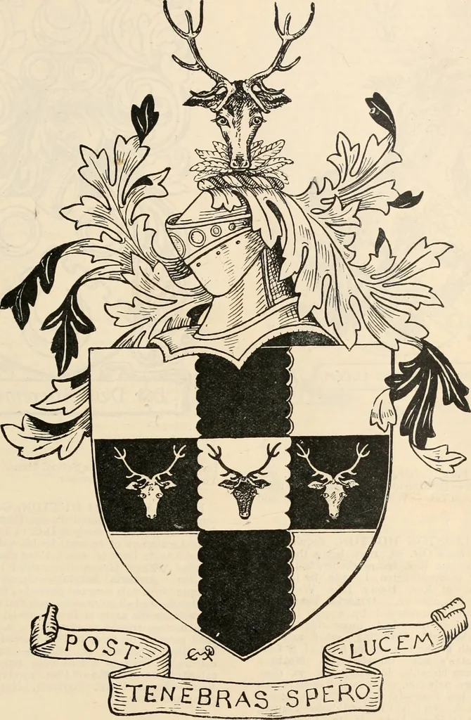 An illustration from Armorial families : a directory of gentlemen of coat-armour, 1905, leaf 788