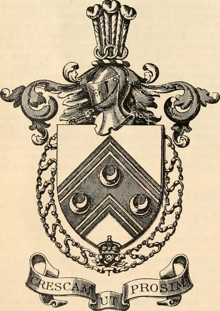 An illustration from Armorial families : a directory of gentlemen of coat-armour, 1905, leaf 79
