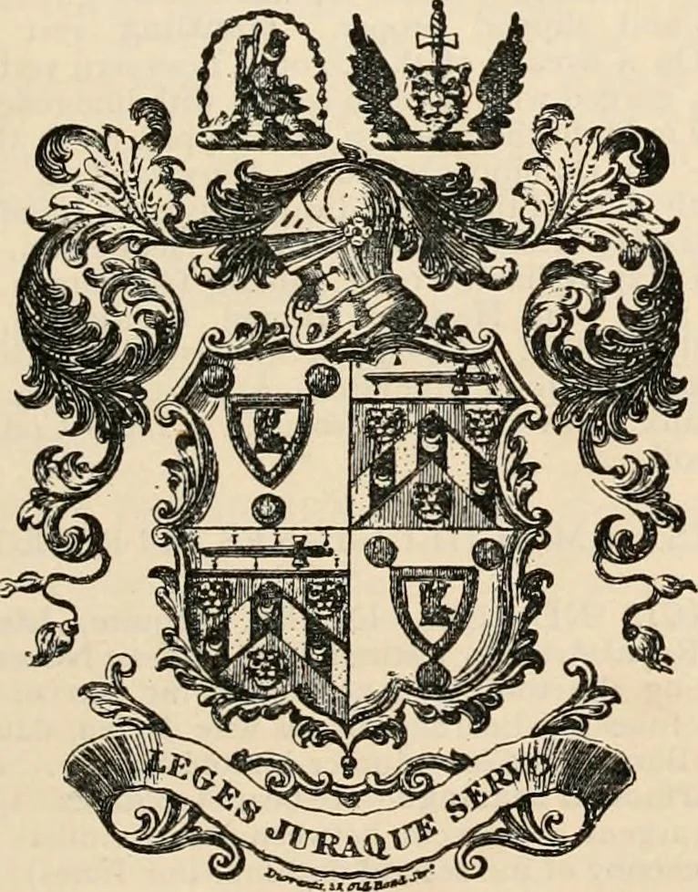 An illustration from Armorial families : a directory of gentlemen of coat-armour, 1905, leaf 792