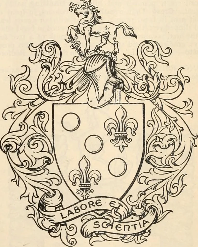 An illustration from Armorial families : a directory of gentlemen of coat-armour, 1905, leaf 792