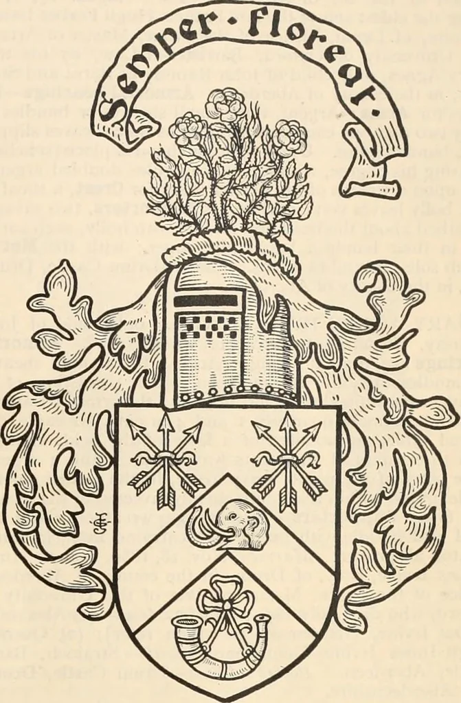 An illustration from Armorial families : a directory of gentlemen of coat-armour, 1905, leaf 794