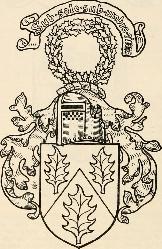 An illustration from Armorial families : a directory of gentlemen of coat-armour, 1905, leaf 795