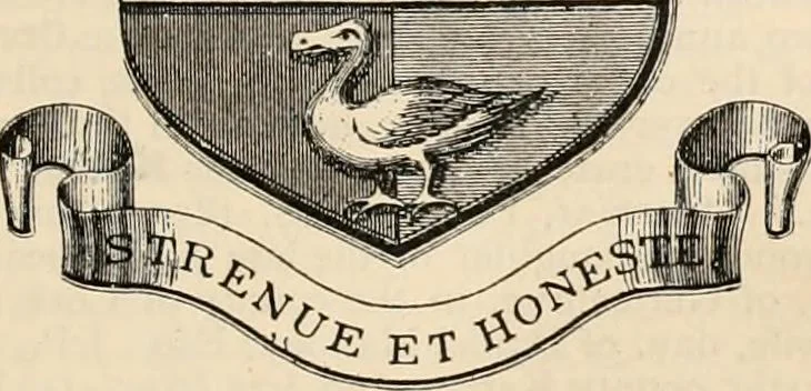 An illustration from Armorial families : a directory of gentlemen of coat-armour, 1905, leaf 798