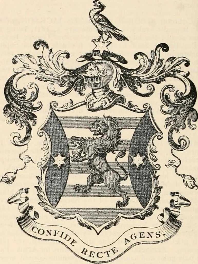 An illustration from Armorial families : a directory of gentlemen of coat-armour, 1905, leaf 801