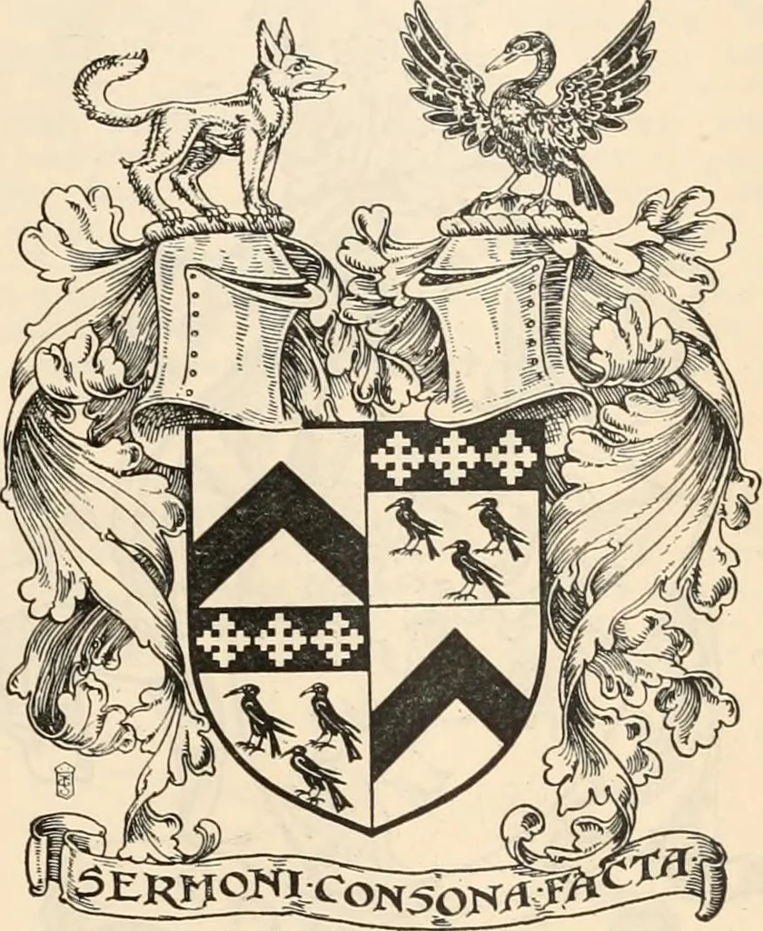 An illustration from Armorial families : a directory of gentlemen of coat-armour, 1905, leaf 802