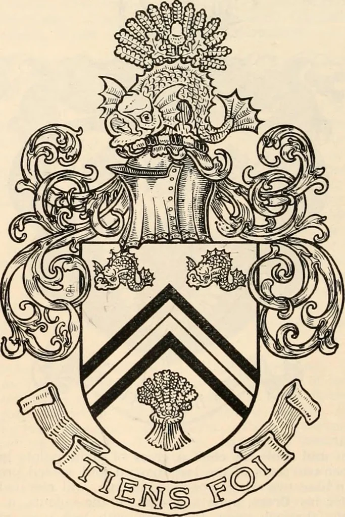 An illustration from Armorial families : a directory of gentlemen of coat-armour, 1905, leaf 803