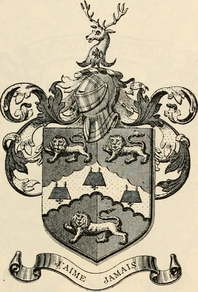 An illustration from Armorial families : a directory of gentlemen of coat-armour, 1905, leaf 804