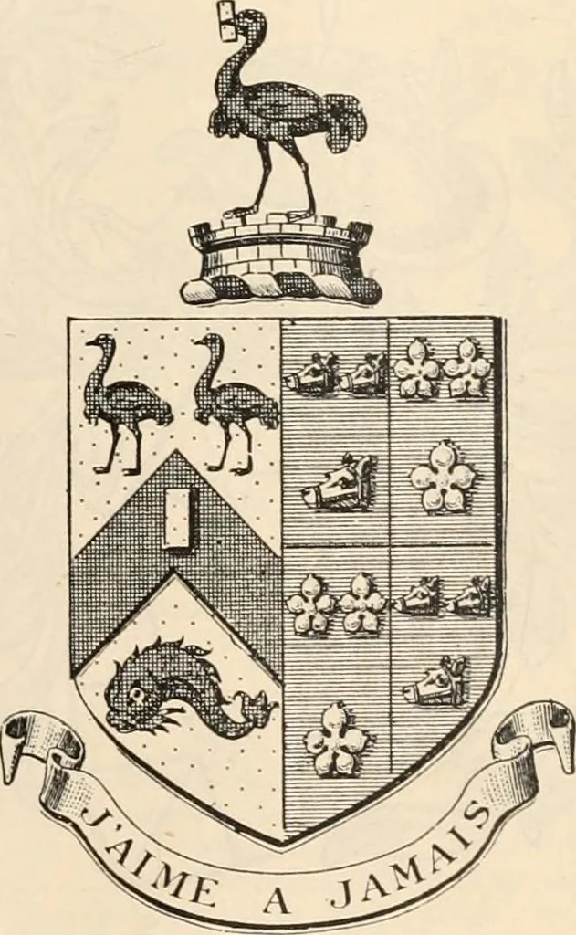 An illustration from Armorial families : a directory of gentlemen of coat-armour, 1905, leaf 804
