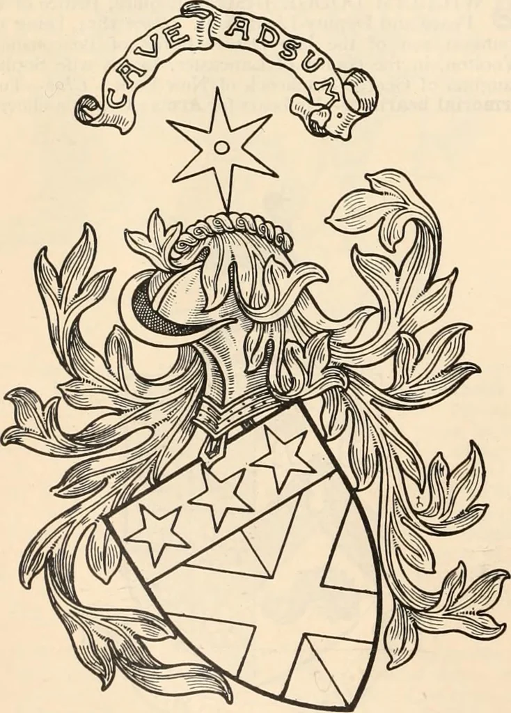 An illustration from Armorial families : a directory of gentlemen of coat-armour, 1905, leaf 805