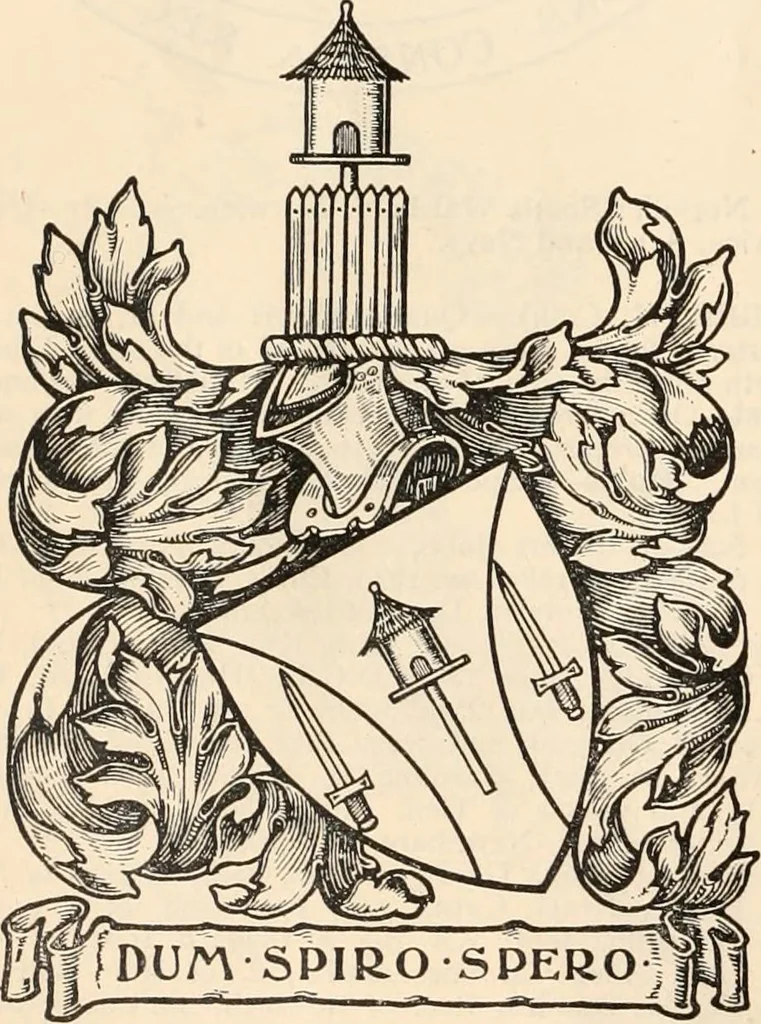An illustration from Armorial families : a directory of gentlemen of coat-armour, 1905, leaf 807