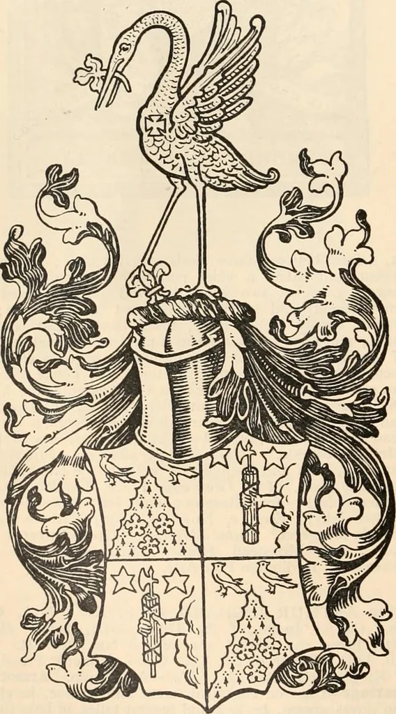 An illustration from Armorial families : a directory of gentlemen of coat-armour, 1905, leaf 809