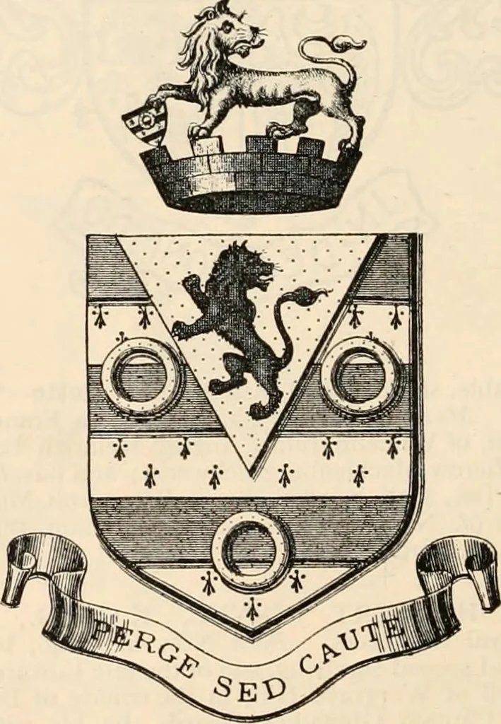 An illustration from Armorial families : a directory of gentlemen of coat-armour, 1905, leaf 809