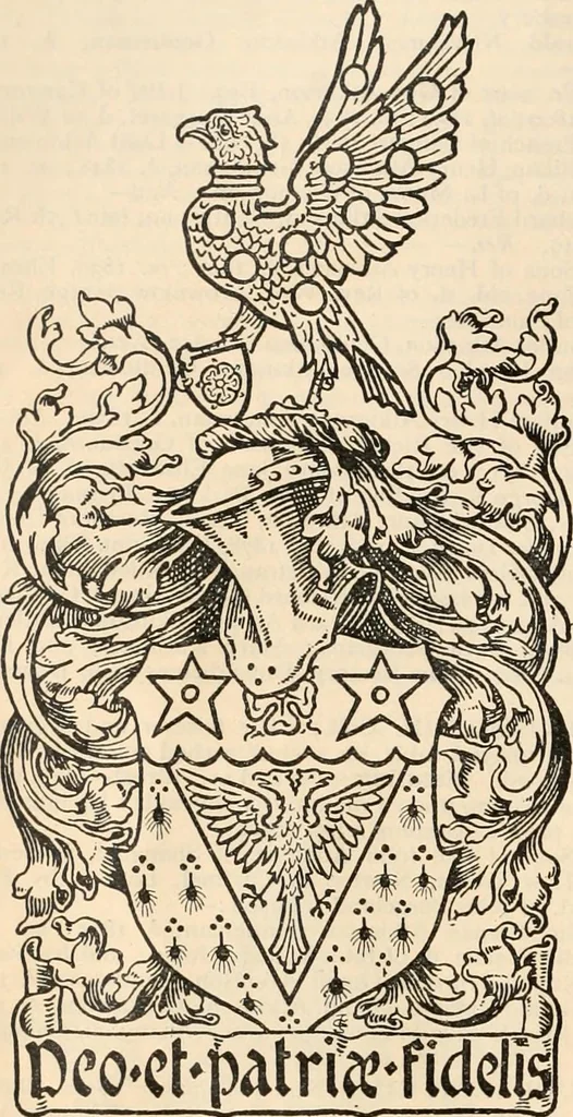 An illustration from Armorial families : a directory of gentlemen of coat-armour, 1905, leaf 81