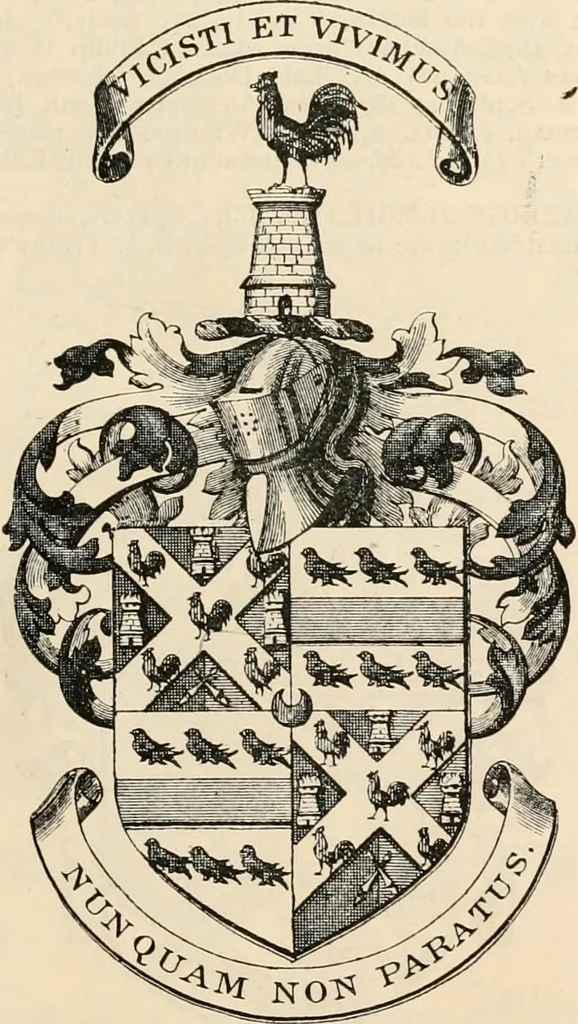 An illustration from Armorial families : a directory of gentlemen of coat-armour, 1905, leaf 818