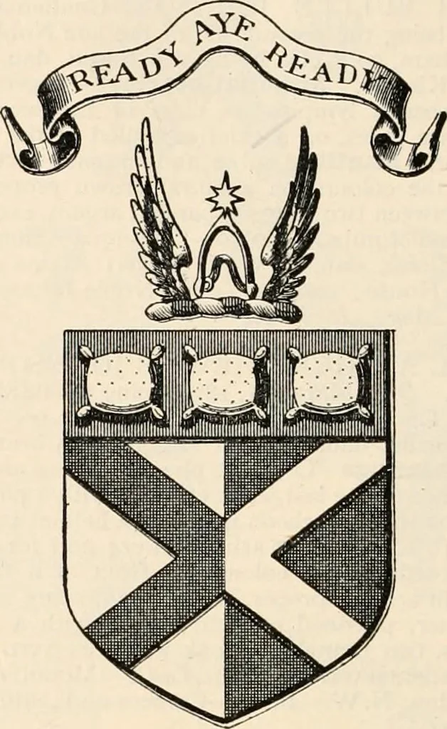 An illustration from Armorial families : a directory of gentlemen of coat-armour, 1905, leaf 819