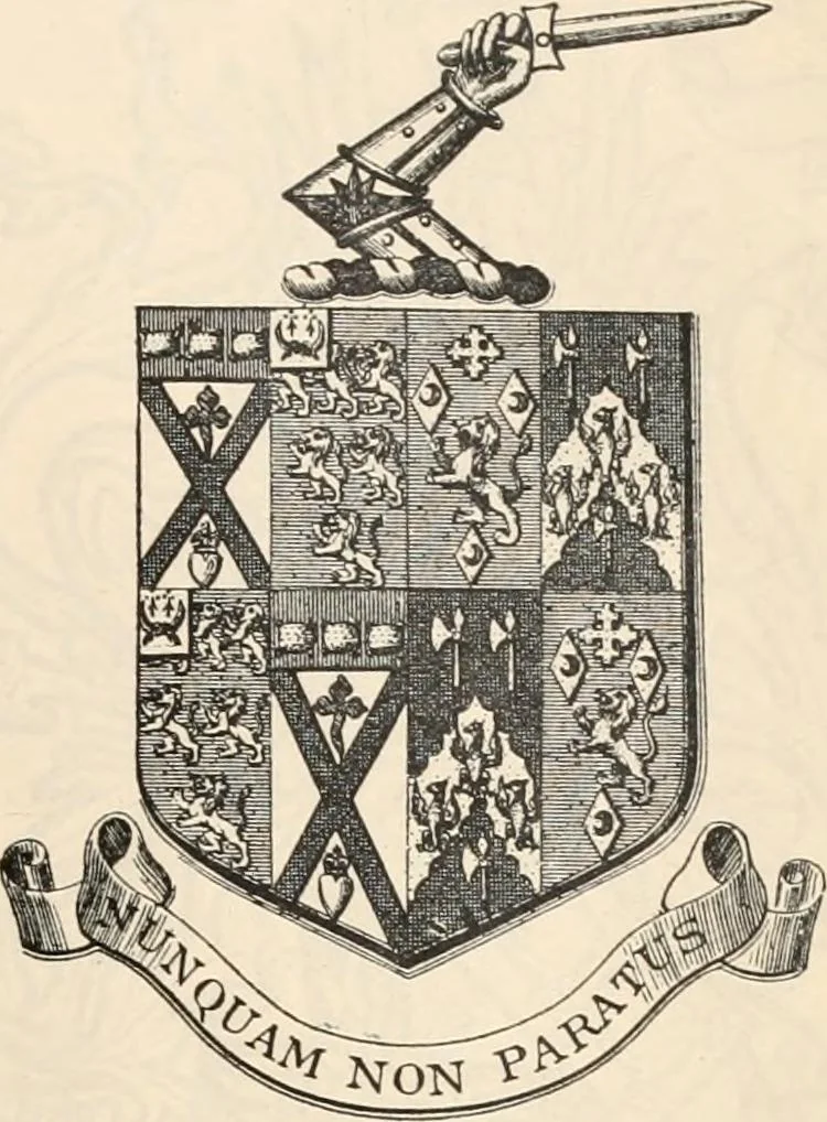 An illustration from Armorial families : a directory of gentlemen of coat-armour, 1905, leaf 820