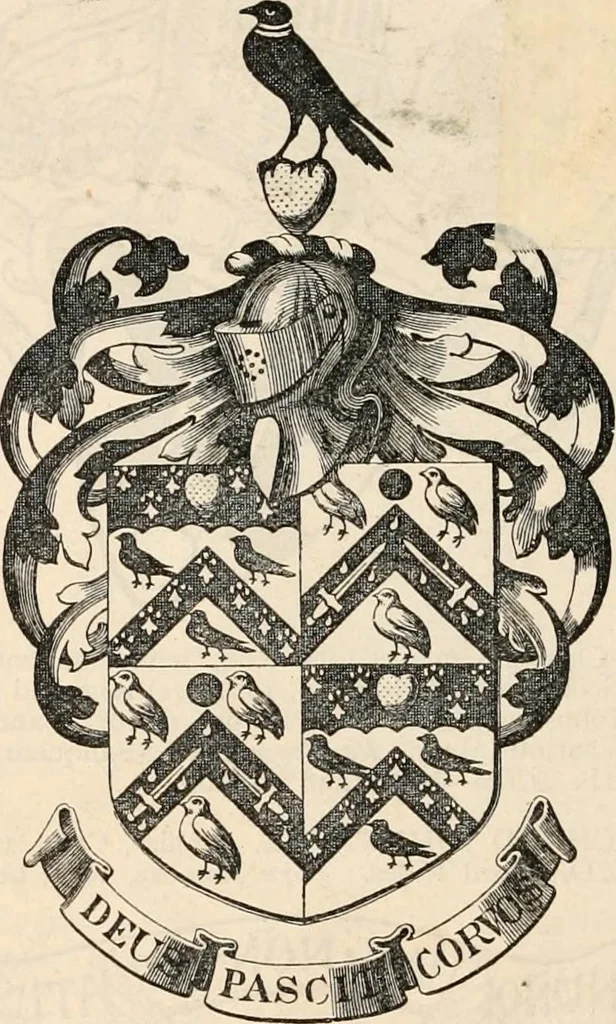 An illustration from Armorial families : a directory of gentlemen of coat-armour, 1905, leaf 823