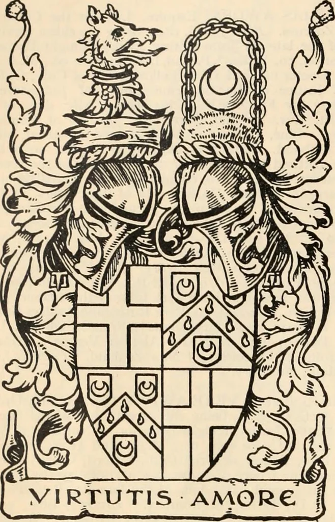 An illustration from Armorial families : a directory of gentlemen of coat-armour, 1905, leaf 83