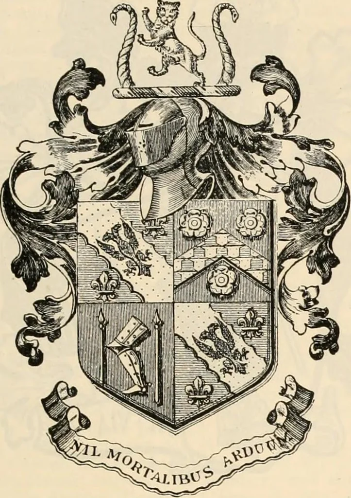 An illustration from Armorial families : a directory of gentlemen of coat-armour, 1905, leaf 832