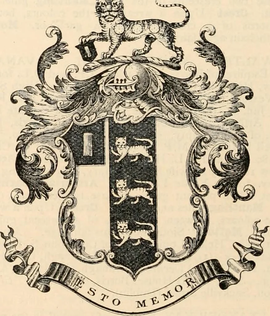 An illustration from Armorial families : a directory of gentlemen of coat-armour, 1905, leaf 833