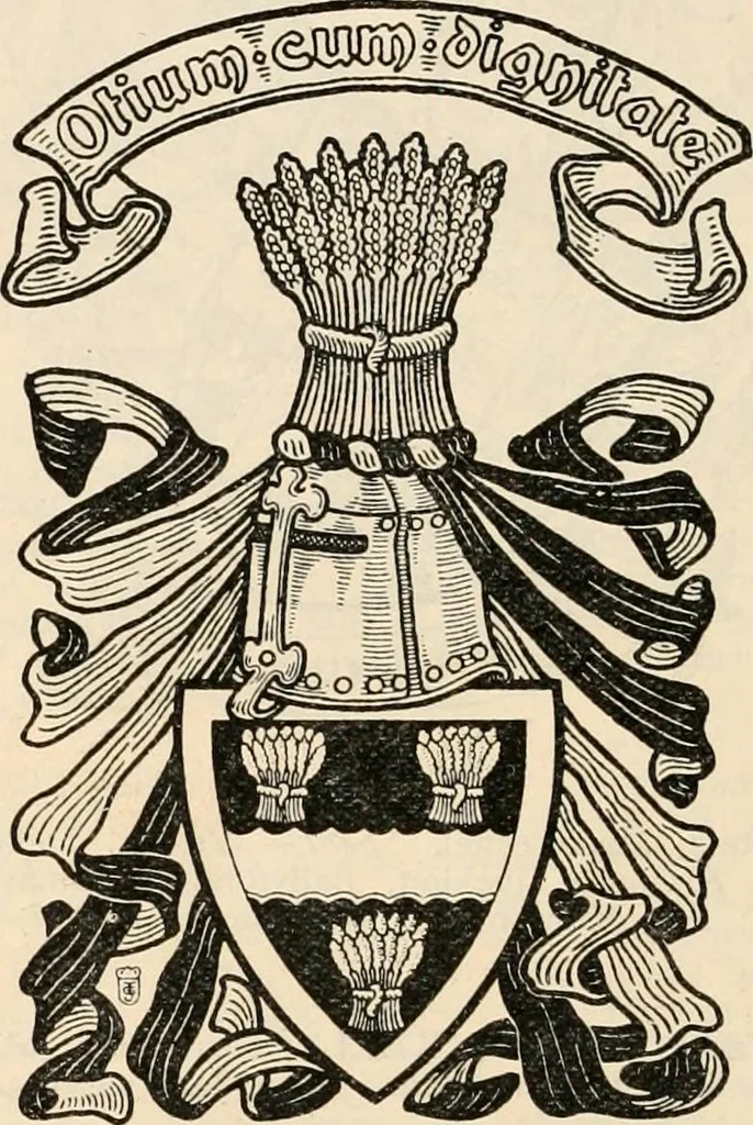 An illustration from Armorial families : a directory of gentlemen of coat-armour, 1905, leaf 837