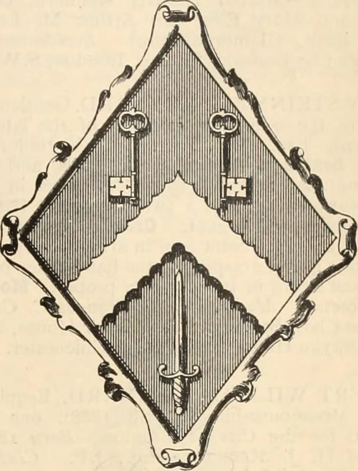 An illustration from Armorial families : a directory of gentlemen of coat-armour, 1905, leaf 840