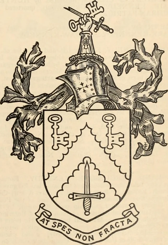 An illustration from Armorial families : a directory of gentlemen of coat-armour, 1905, leaf 840
