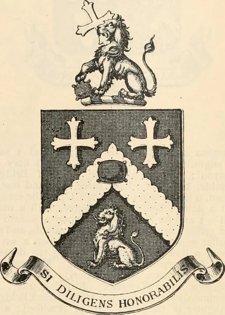 An illustration from Armorial families : a directory of gentlemen of coat-armour, 1905, leaf 842