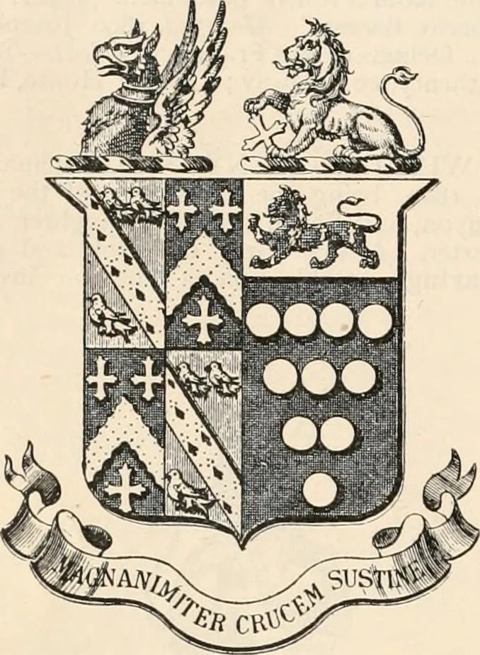 An illustration from Armorial families : a directory of gentlemen of coat-armour, 1905, leaf 843