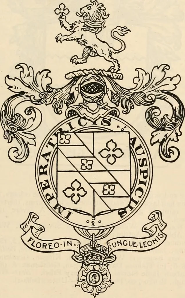 An illustration from Armorial families : a directory of gentlemen of coat-armour, 1905, leaf 846