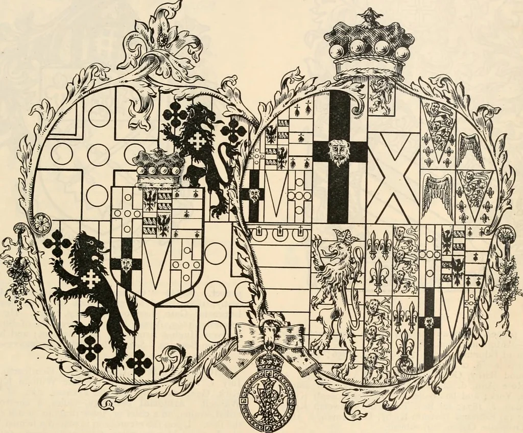 An illustration from Armorial families : a directory of gentlemen of coat-armour, 1905, leaf 850