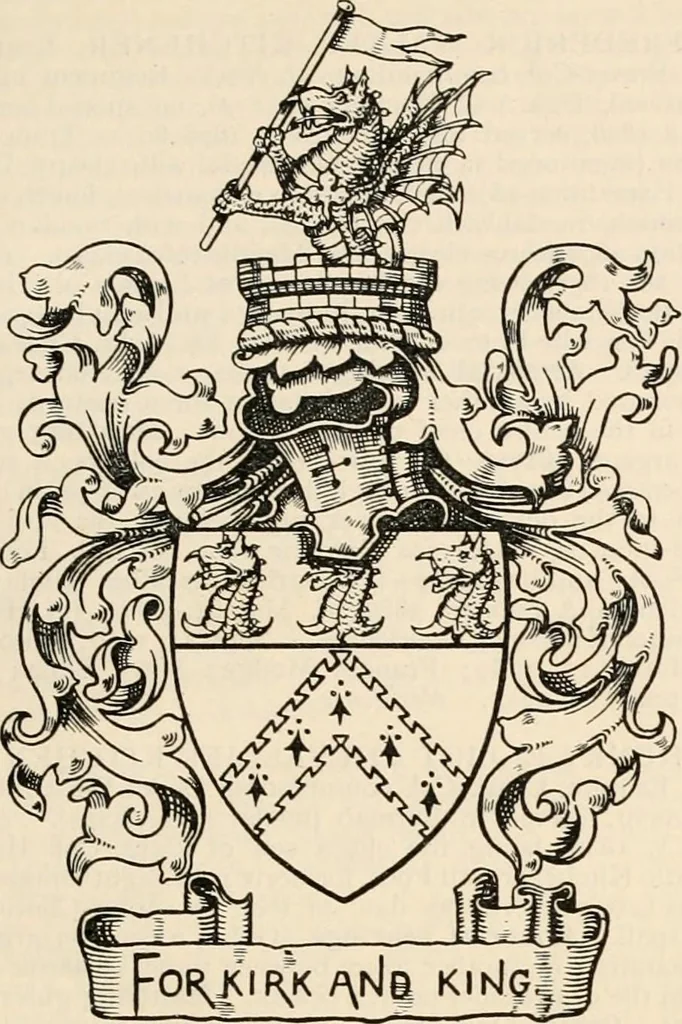 An illustration from Armorial families : a directory of gentlemen of coat-armour, 1905, leaf 852