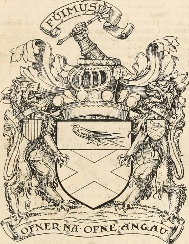 An illustration from Armorial families : a directory of gentlemen of coat-armour, 1905, leaf 857