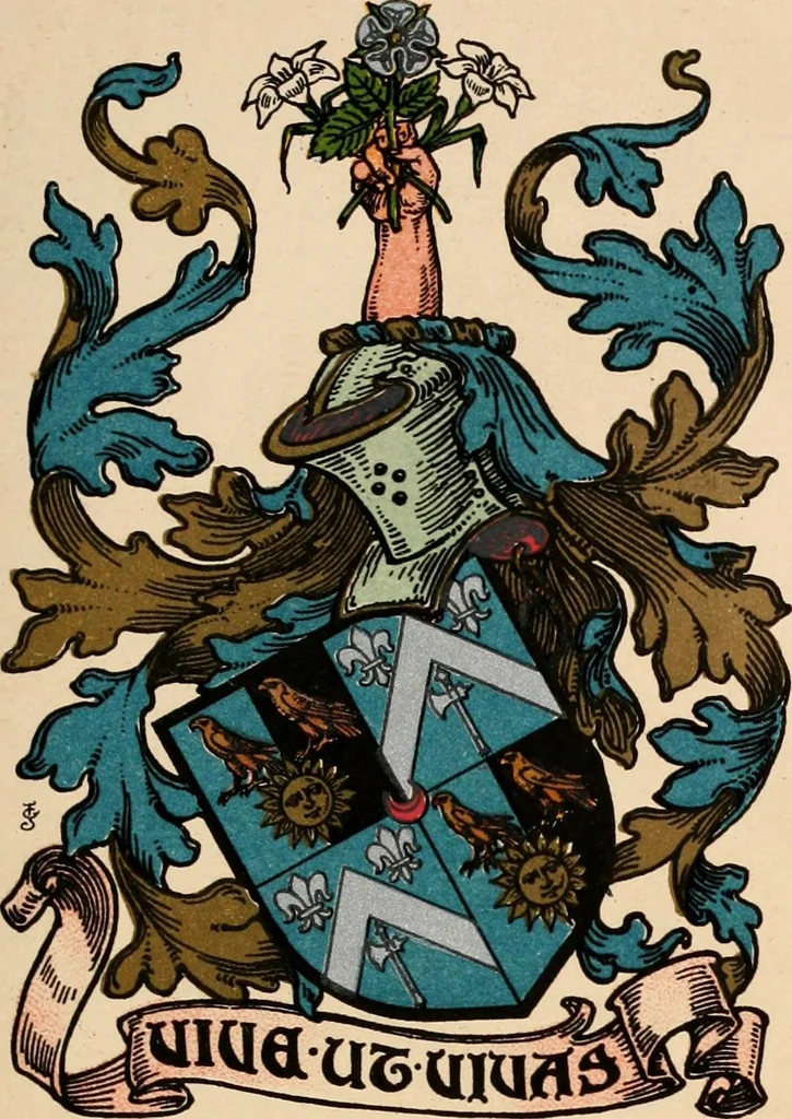 An illustration from Armorial families : a directory of gentlemen of coat-armour, 1905, leaf 86