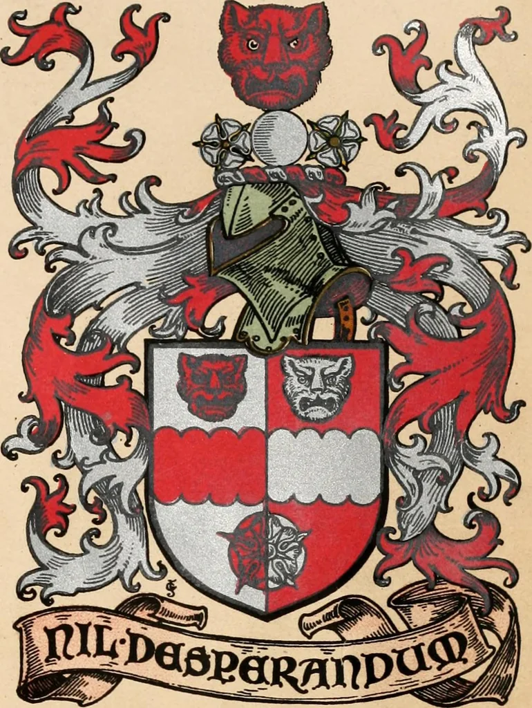 An illustration from Armorial families : a directory of gentlemen of coat-armour, 1905, leaf 86