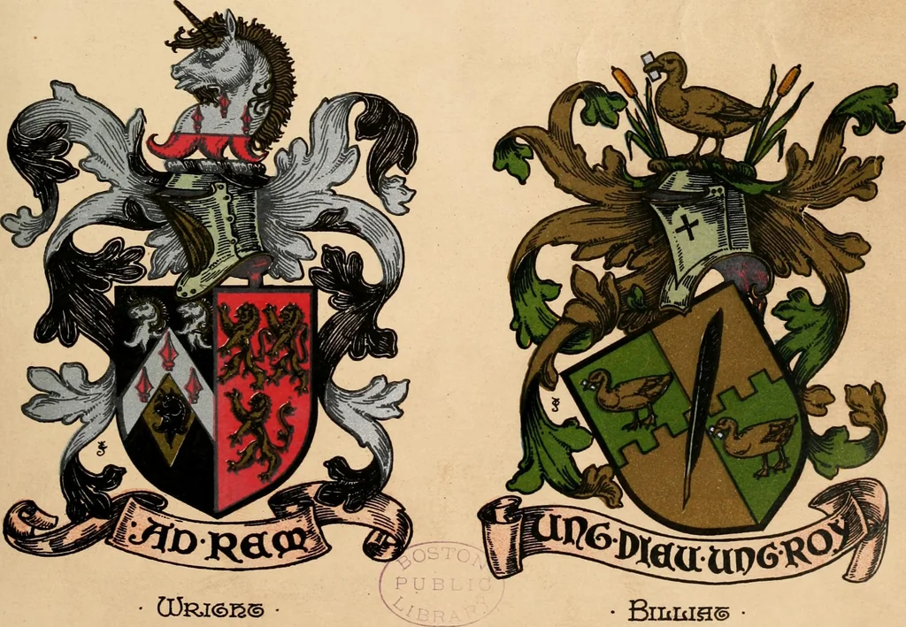 An illustration from Armorial families : a directory of gentlemen of coat-armour, 1905, leaf 86