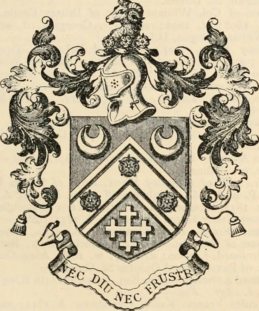An illustration from Armorial families : a directory of gentlemen of coat-armour, 1905, leaf 860