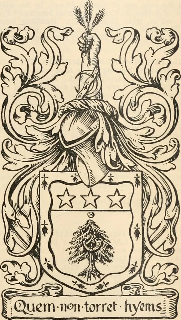 An illustration from Armorial families : a directory of gentlemen of coat-armour, 1905, leaf 862