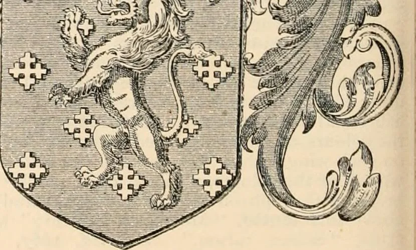 An illustration from Armorial families : a directory of gentlemen of coat-armour, 1905, leaf 863