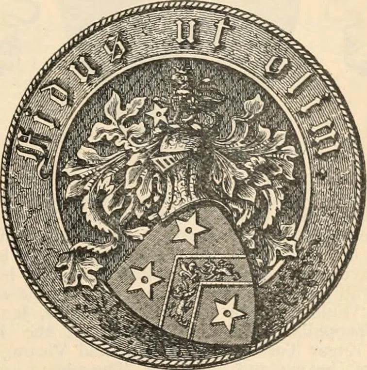 An illustration from Armorial families : a directory of gentlemen of coat-armour, 1905, leaf 864