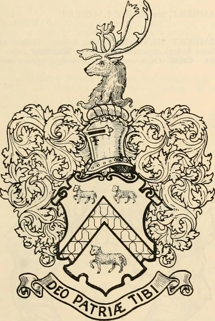 An illustration from Armorial families : a directory of gentlemen of coat-armour, 1905, leaf 866