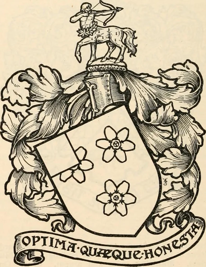 An illustration from Armorial families : a directory of gentlemen of coat-armour, 1905, leaf 867