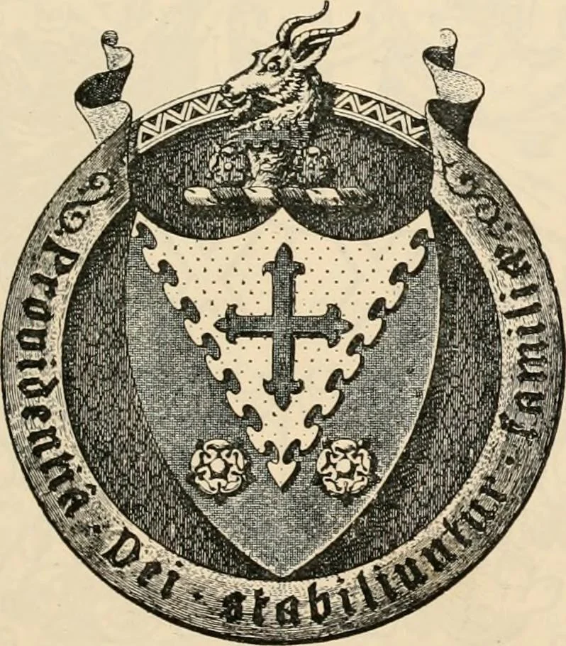 An illustration from Armorial families : a directory of gentlemen of coat-armour, 1905, leaf 870