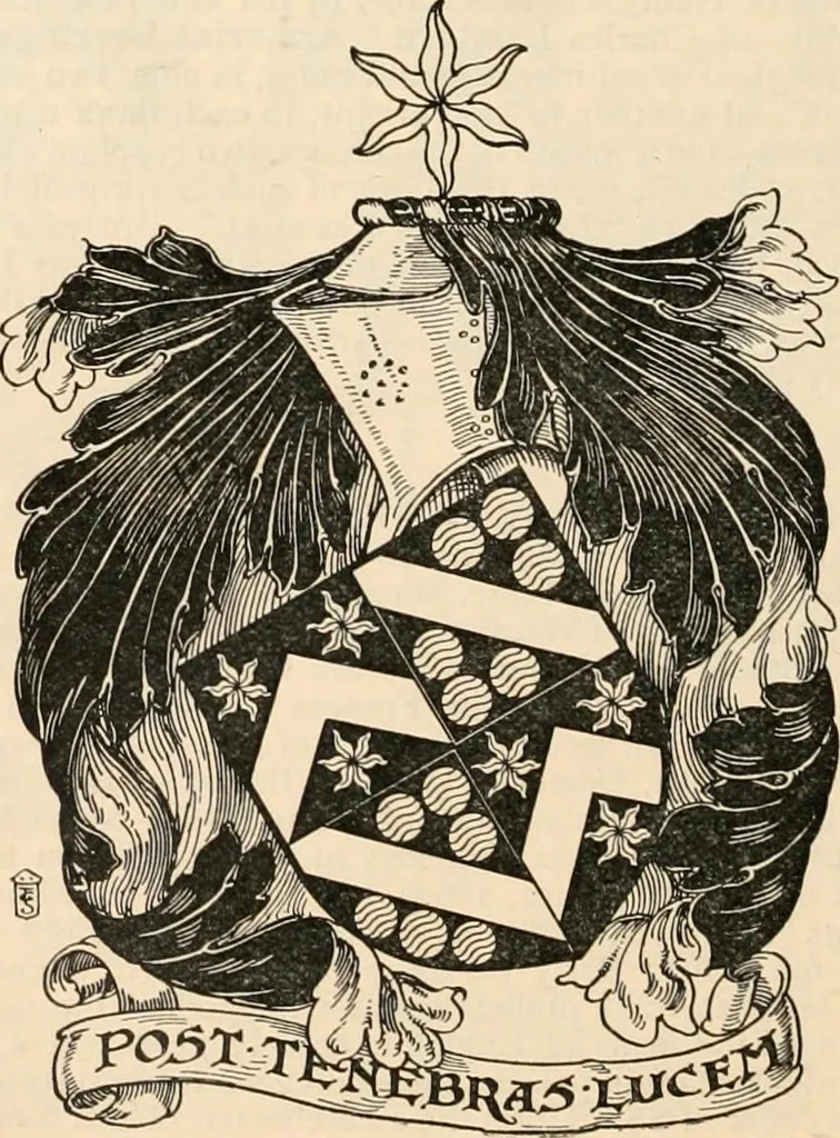An illustration from Armorial families : a directory of gentlemen of coat-armour, 1905, leaf 873