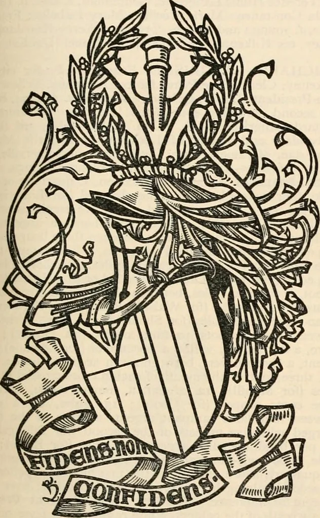 An illustration from Armorial families : a directory of gentlemen of coat-armour, 1905, leaf 878