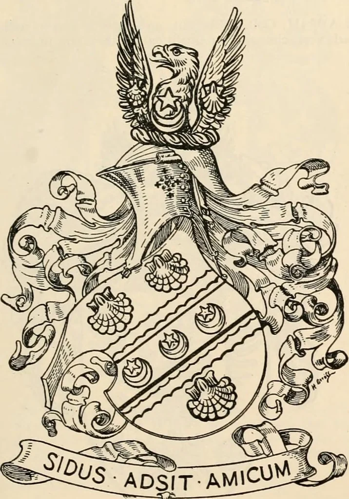 An illustration from Armorial families : a directory of gentlemen of coat-armour, 1905, leaf 882