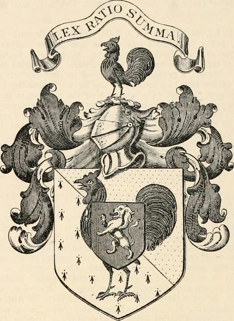 An illustration from Armorial families : a directory of gentlemen of coat-armour, 1905, leaf 883