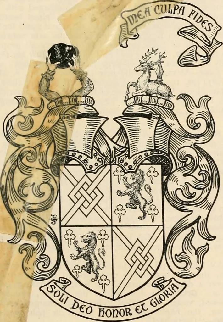 An illustration from Armorial families : a directory of gentlemen of coat-armour, 1905, leaf 884